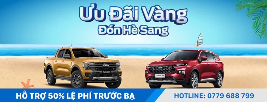 Hỗ trợ 50% phí trước bạ với dòng Ford Ranger & Territory thế hệ mới